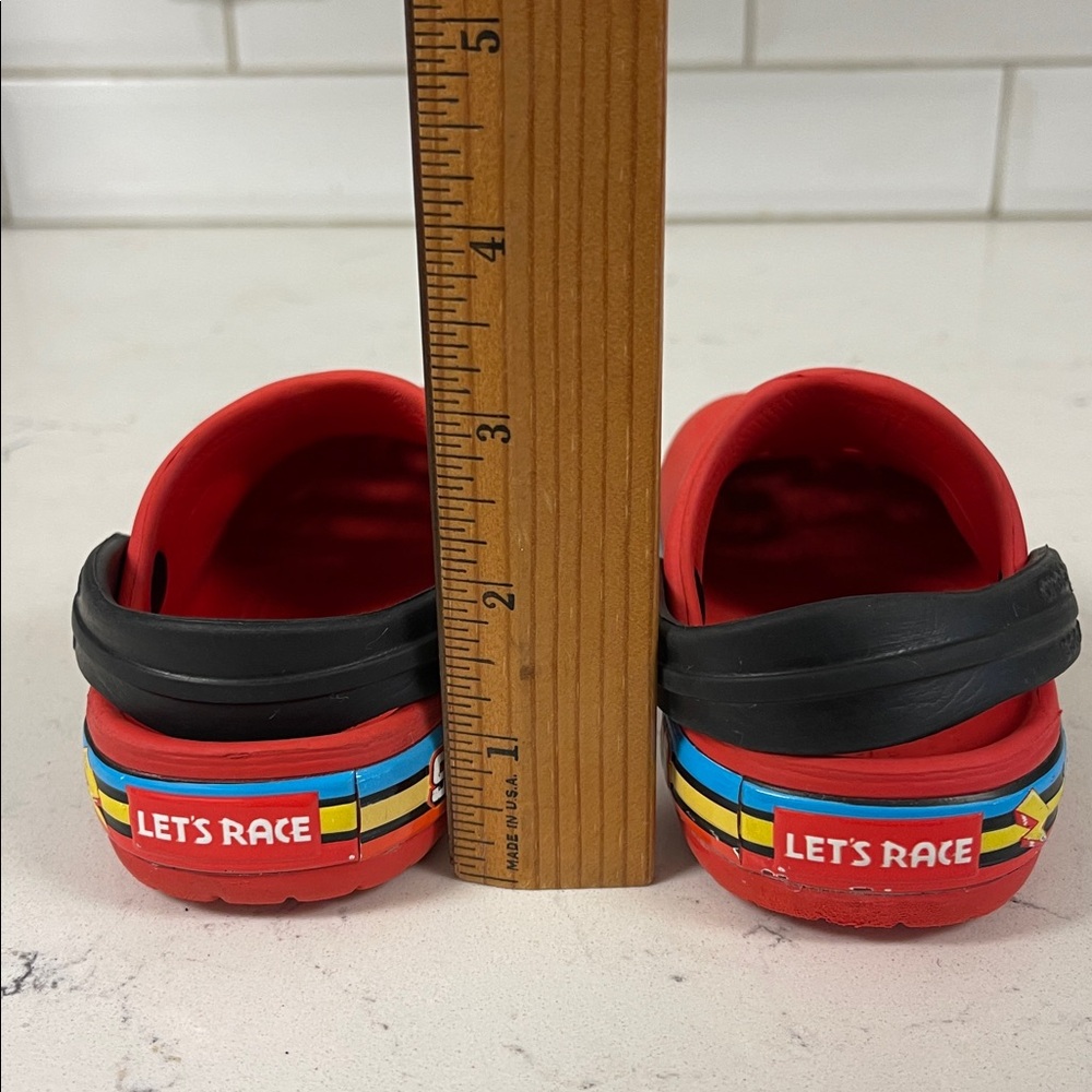 2022 Crocs Disney x Band Clog Toddler 'Fun Lab Cars - Flame' Size 6 - Picture 5 of 17